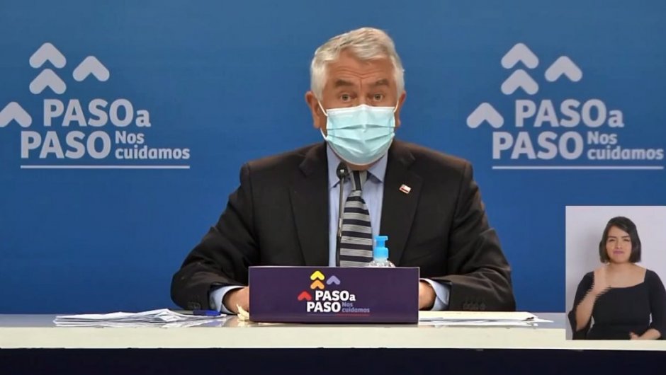Ministro de Salud, Enrique Paris. (Foto: @ministeriosalud).